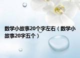 數(shù)學(xué)小故事20個字左右（數(shù)學(xué)小故事20字五個）