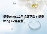 拳皇wing1.2手機(jī)版下載（拳皇wing1.2完全版）