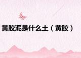 黃膠泥是什么土（黃膠）