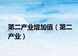 第二產(chǎn)業(yè)增加值（第二產(chǎn)業(yè)）