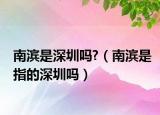 南濱是深圳嗎?（南濱是指的深圳嗎）