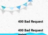 <html>
<head><title>400 Bad Request<title><head>
<body>
<center><h1>400 Bad Request<h1><center>
<hr><center>nginx<center>
<body>
<html>
