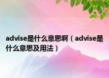 advise是什么意思?。╝dvise是什么意思及用法）