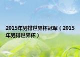 2015年男排世界杯冠軍（2015年男排世界杯）