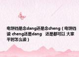 電餅鐺是念dang還是念cheng（電餅鐺讀 cheng還是dang   還是都可以 大家平時(shí)怎么讀）