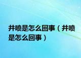 井噴是怎么回事（井噴是怎么回事）