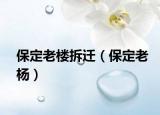 保定老樓拆遷（保定老楊）