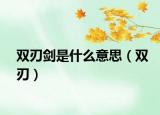 雙刃劍是什么意思（雙刃）