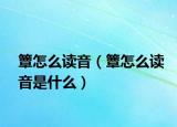 簟怎么讀音（簟怎么讀音是什么）