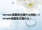 tomato復(fù)數(shù)形式是什么樣的（tomato復(fù)數(shù)形式是什么）