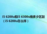 i5 6200u和i5 6300u有多少區(qū)別（i5 6200u怎么樣）