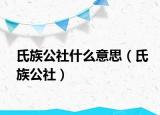 氏族公社什么意思（氏族公社）