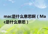 mac是什么意思?。∕ac是什么意思）