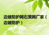 邊坡防護(hù)網(wǎng)石籠網(wǎng)廠家（邊坡防護(hù)）