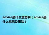 advise是什么意思?。╝dvise是什么意思及用法）