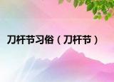 刀桿節(jié)習(xí)俗（刀桿節(jié)）