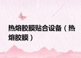 熱熔膠膜貼合設(shè)備（熱熔膠膜）
