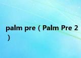 palm pre（Palm Pre 2）