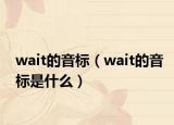 wait的音標（wait的音標是什么）