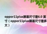 oppor11plus屏幕尺寸是6.0 英寸（oppor11plus屏幕尺寸是多大）