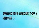 通體磚和全瓷磚哪個(gè)好（通體磚）