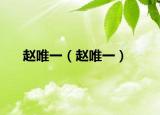 趙唯一（趙唯一）