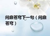 問(wèn)鼎蒼穹下一句（問(wèn)鼎蒼穹）