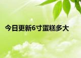 今日更新6寸蛋糕多大
