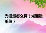 光通量怎么算（光通量單位）