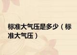 標(biāo)準(zhǔn)大氣壓是多少（標(biāo)準(zhǔn)大氣壓）