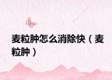 麥粒腫怎么消除快（麥粒腫）