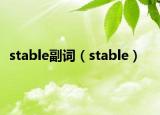 stable副詞（stable）