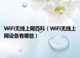 WiFi無線上網(wǎng)百科（WiFi無線上網(wǎng)設(shè)備有哪些）