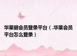 華萊健會(huì)員登錄平臺(tái)（.華萊會(huì)員平臺(tái)怎么登錄）