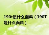 190t是什么面料（190T是什么面料）