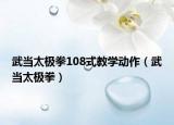 武當(dāng)太極拳108式教學(xué)動(dòng)作（武當(dāng)太極拳）