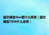 固態(tài)硬盤tbw是什么意思（固態(tài)硬盤TBW什么意思）