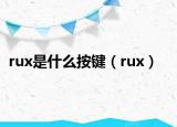 rux是什么按鍵（rux）