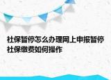 社保暫停怎么辦理網(wǎng)上申報暫停社保繳費(fèi)如何操作