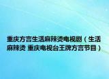 重慶方言生活麻辣燙電視?。ㄉ盥槔睜C 重慶電視臺王牌方言節(jié)目）