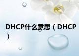 DHCP什么意思（DHCP）