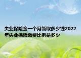 失業(yè)保險金一個月領(lǐng)取多少錢2022年失業(yè)保險繳費比例是多少