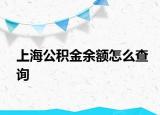 上海公積金余額怎么查詢(xún)