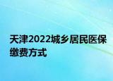 天津2022城鄉(xiāng)居民醫(yī)保繳費方式