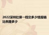 2022深圳社保一檔交多少錢報(bào)銷比例是多少