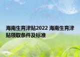 海南生育津貼2022 海南生育津貼領取條件及標準