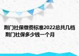 荊門社保繳費標準2022總共幾檔 荊門社保多少錢一個月