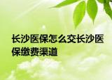 長(zhǎng)沙醫(yī)保怎么交長(zhǎng)沙醫(yī)保繳費(fèi)渠道