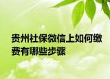 貴州社保微信上如何繳費(fèi)有哪些步驟