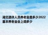 湖北退休人員養(yǎng)老金是多少2022基本養(yǎng)老金會上調(diào)多少